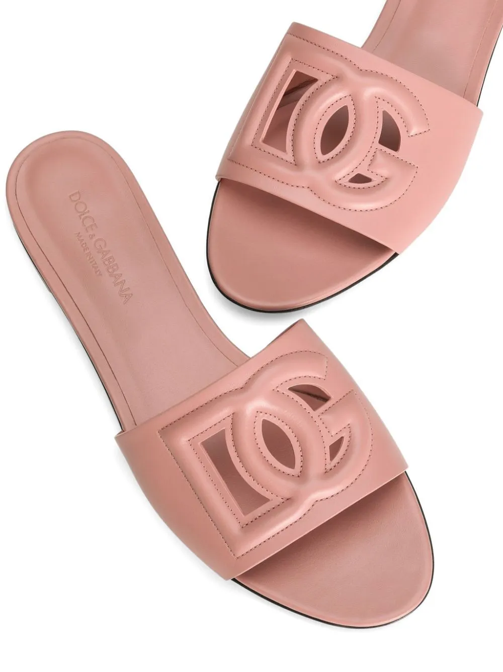 Dg Millennials Logo Leather Flat Slides sold by Wanan Luxury product image thumbnail 3