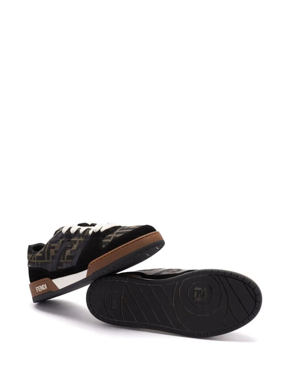 Ff Jacquard And Suede Fendi Match Sneakers sold by Wanan Luxury product image thumbnail 5