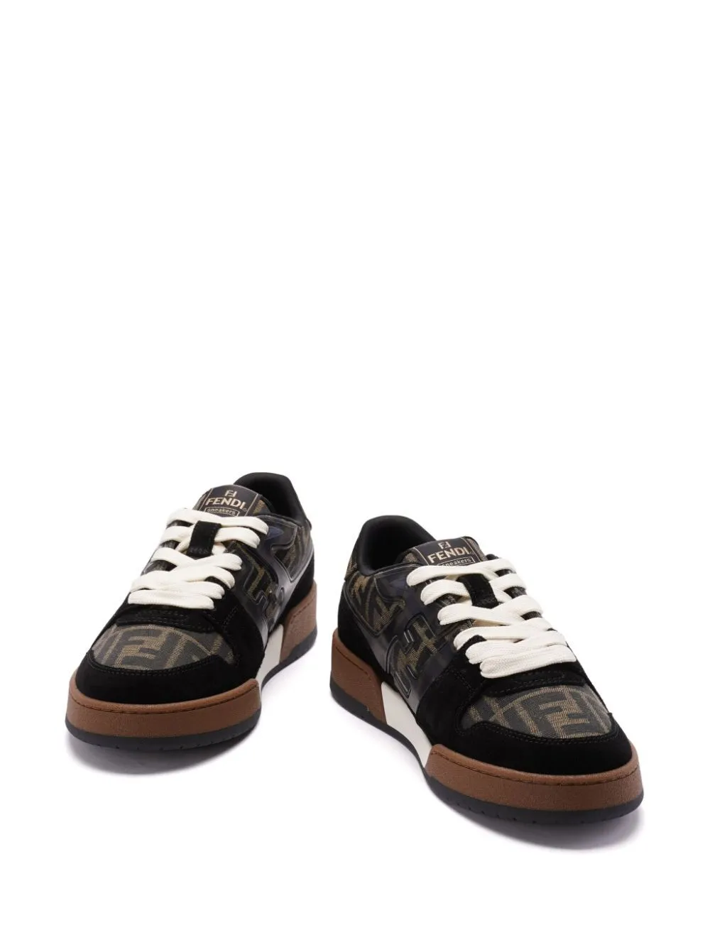 Ff Jacquard And Suede Fendi Match Sneakers sold by Wanan Luxury product image thumbnail 2