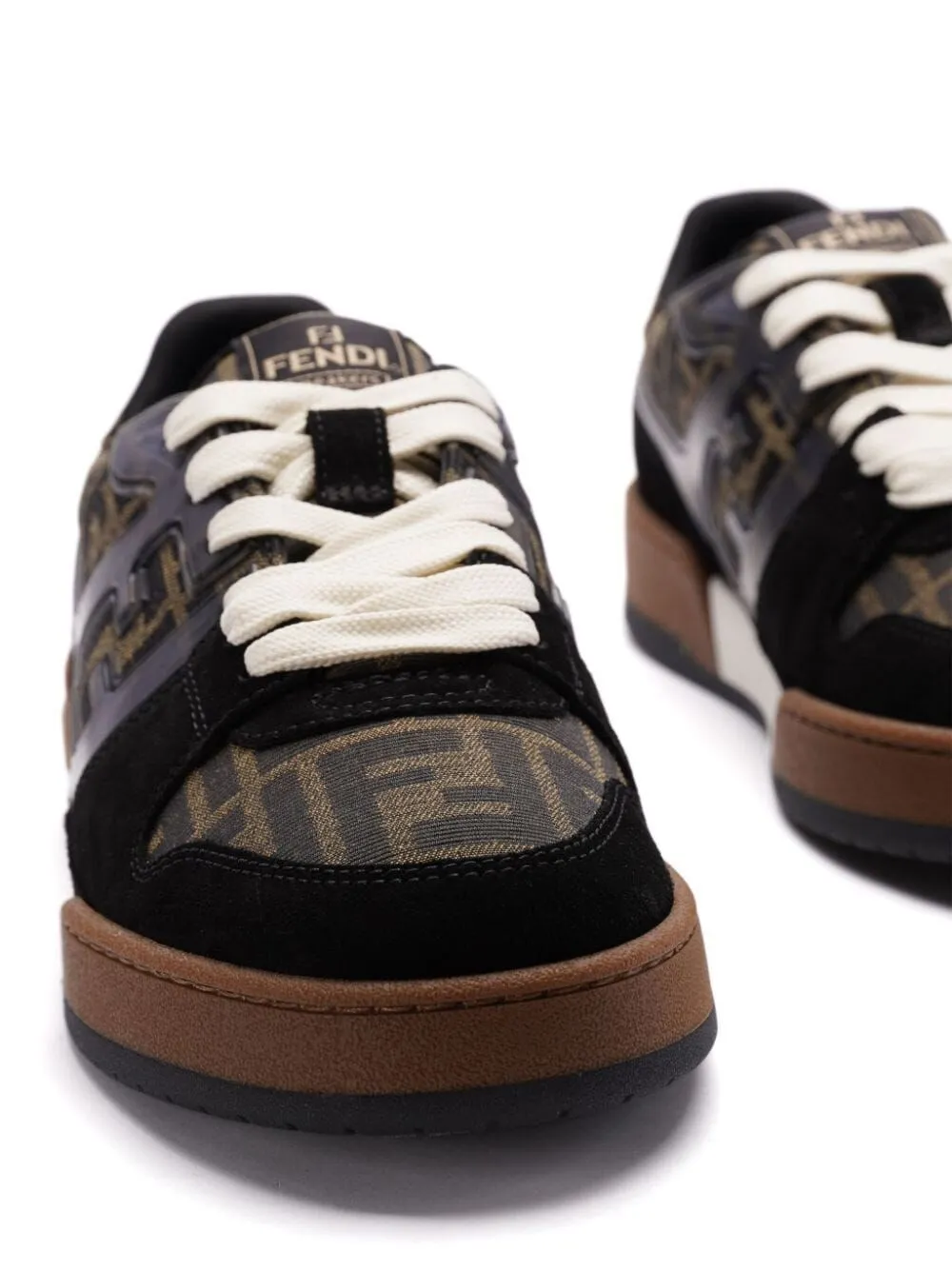 Ff Jacquard And Suede Fendi Match Sneakers sold by Wanan Luxury product image thumbnail 3