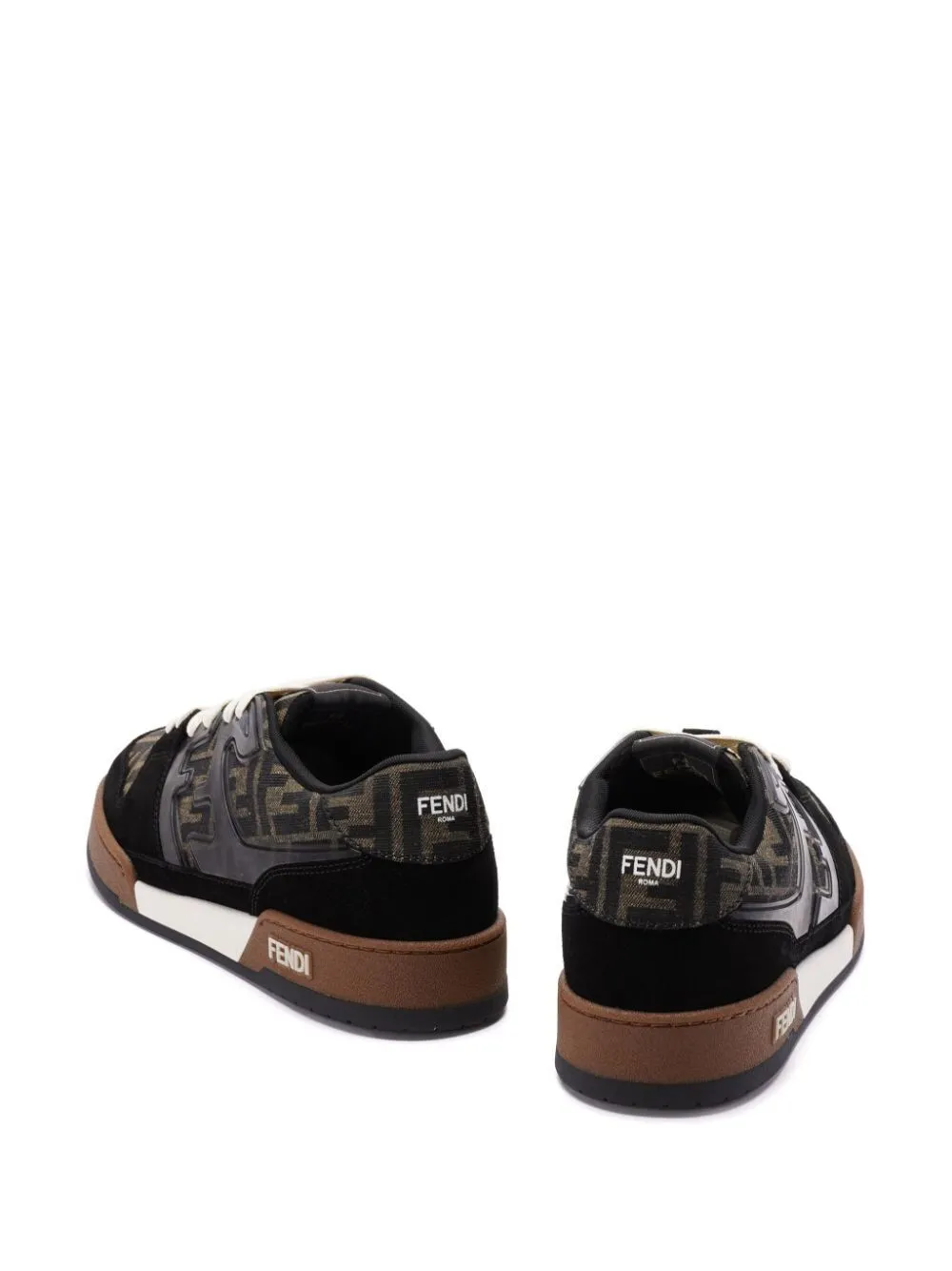 Ff Jacquard And Suede Fendi Match Sneakers sold by Wanan Luxury product image thumbnail 4