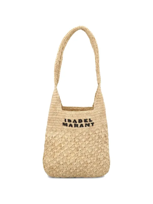 Praia Small Raffia Shoulder Bag made by Isabel Marant