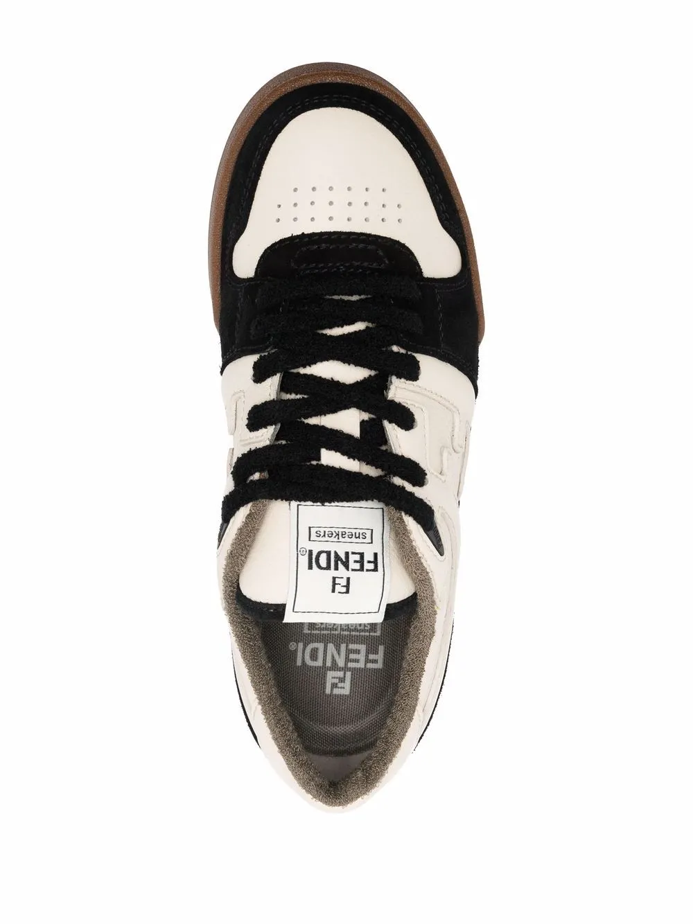 Fendi Match Suede And Leather Sneakers sold by Wanan Luxury product image thumbnail 3