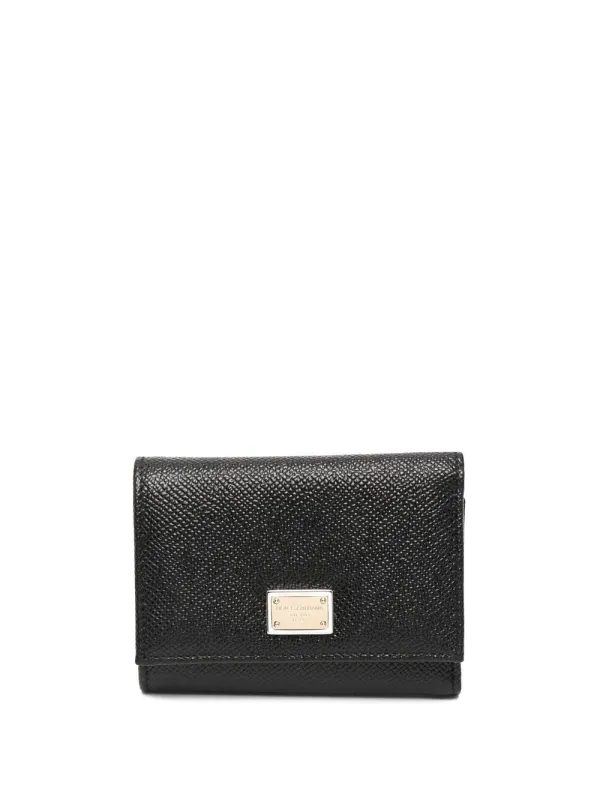 Dauphine Calfskin Wallet With Branded Tag made by Dolce & Gabanna