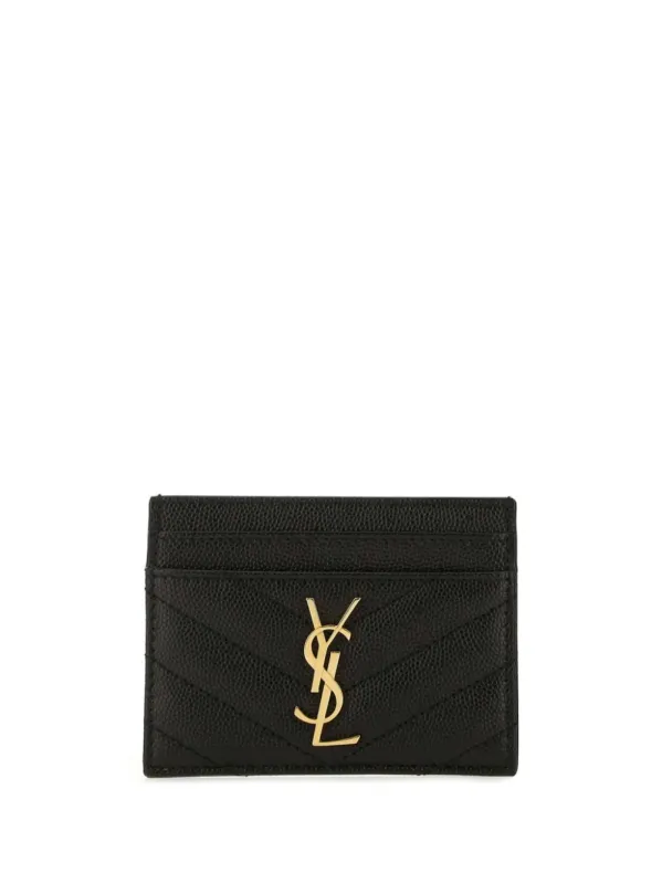 Cassandre MatelassÉ Card Case In Grain De Poudre Leather made by Yves Saint Laurent
