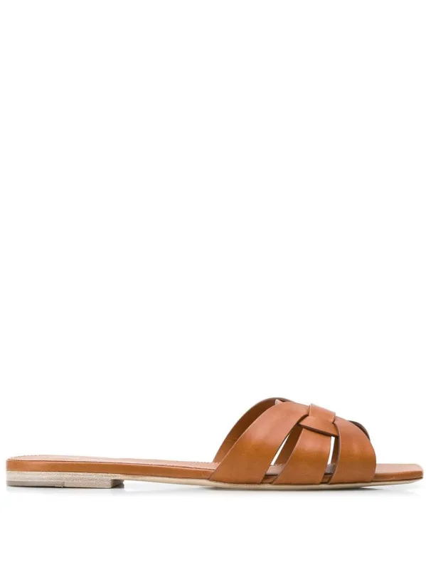 Tribute Mules In Smooth Leather made by Yves Saint Laurent