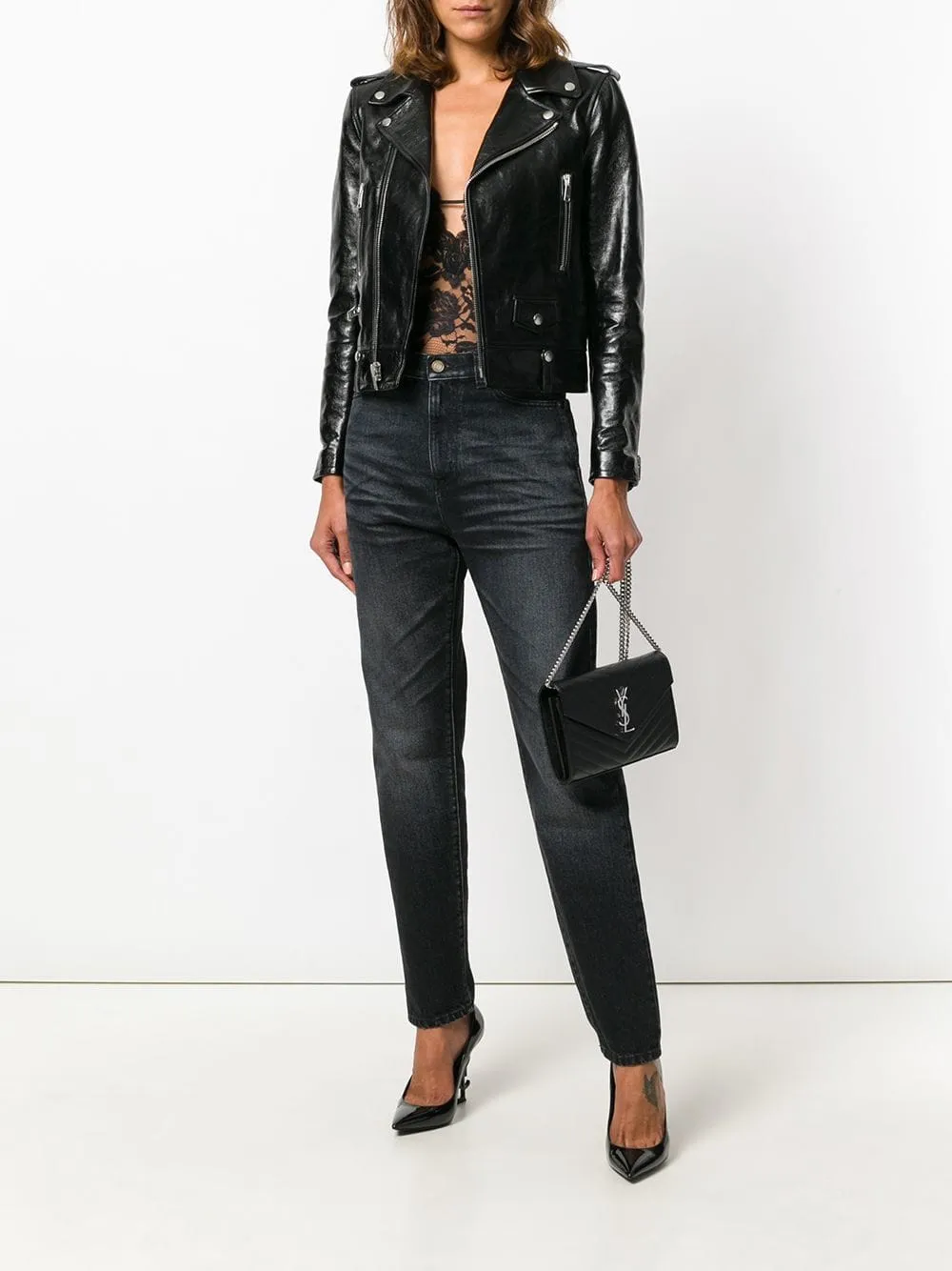 Classic Cassandre Chain Wallet In Grain De Poudre Leather sold by Wanan Luxury product image thumbnail 5