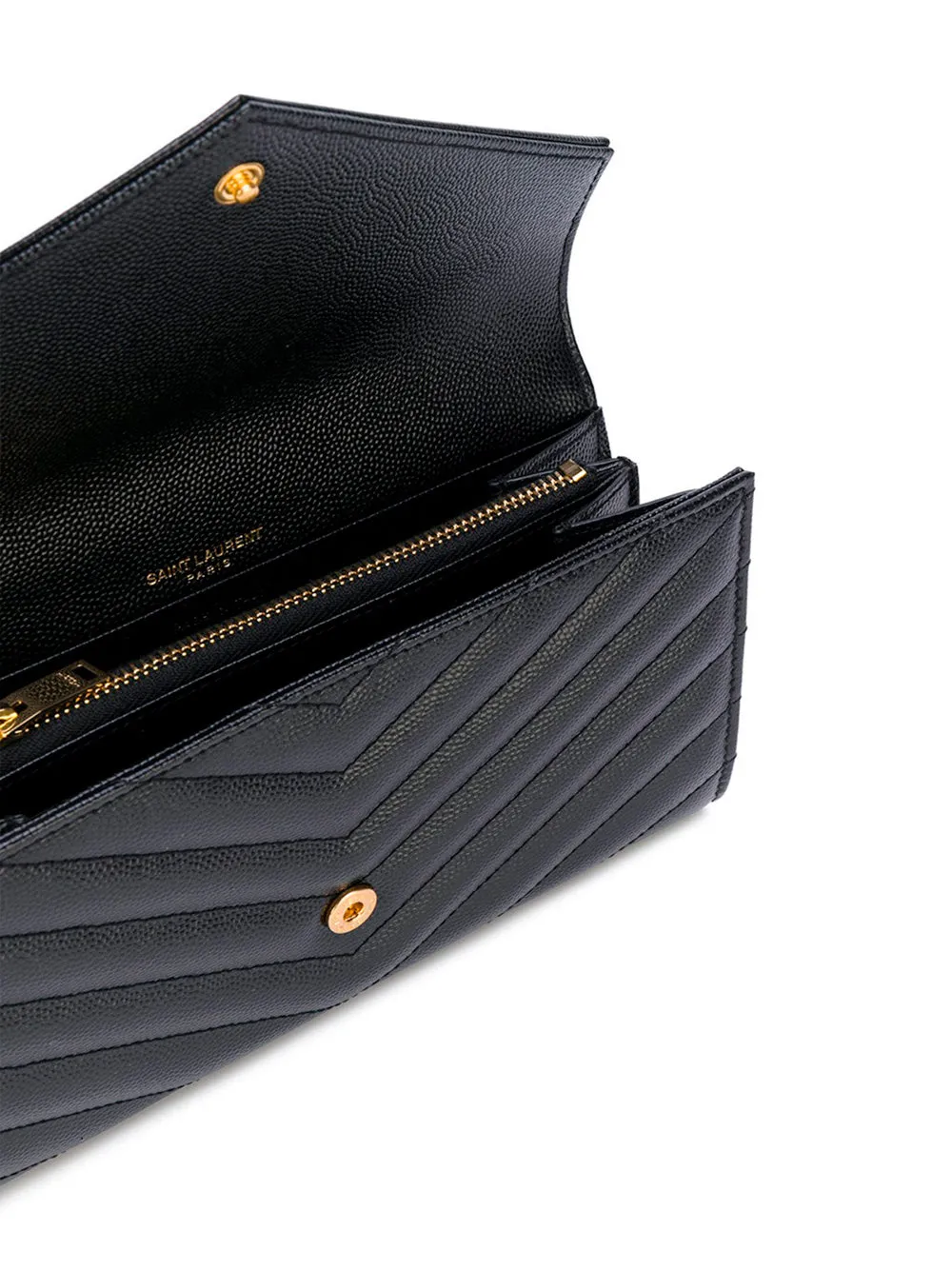 Cassandre MatelassÉ Large Flap Wallet In Grain De Poudre Leather sold by Wanan Luxury product image thumbnail 3