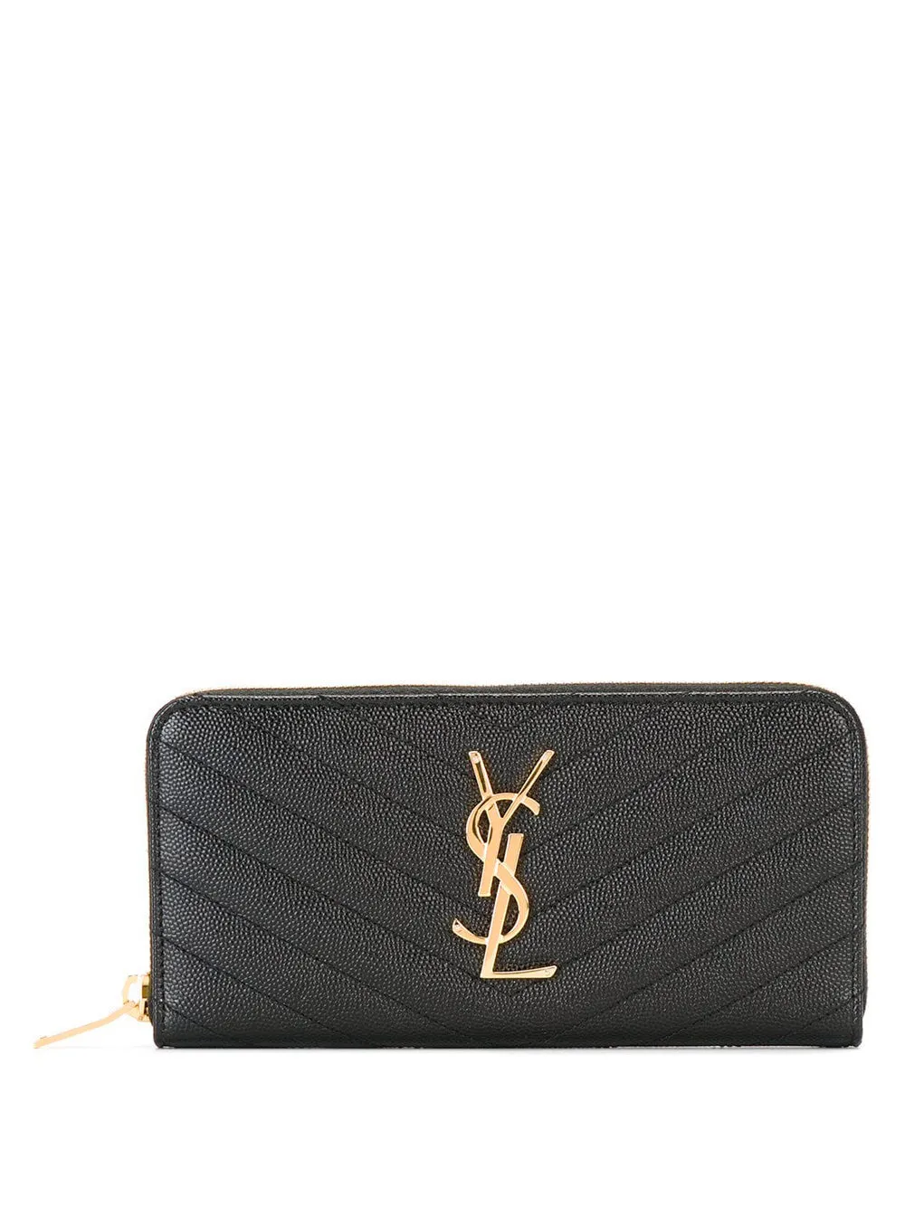 Cassandre MatelassÉ Zip Around Wallet In Grain De Poudre Leather sold by Wanan Luxury