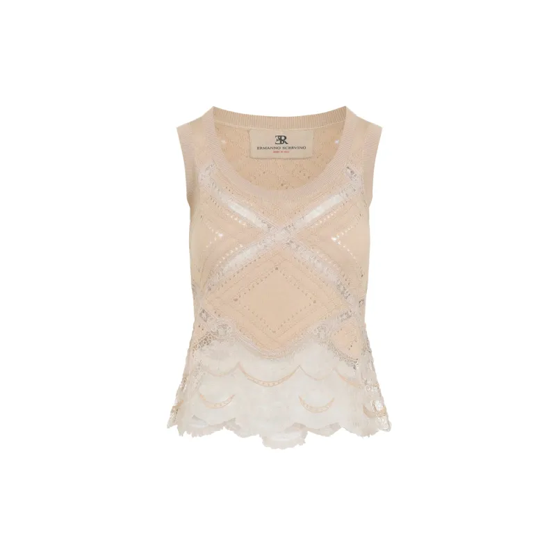 Tops White made by Ermanno Scervino