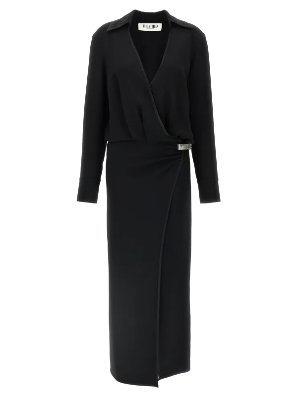 Wrap Dress Dresses Black made by The Attico