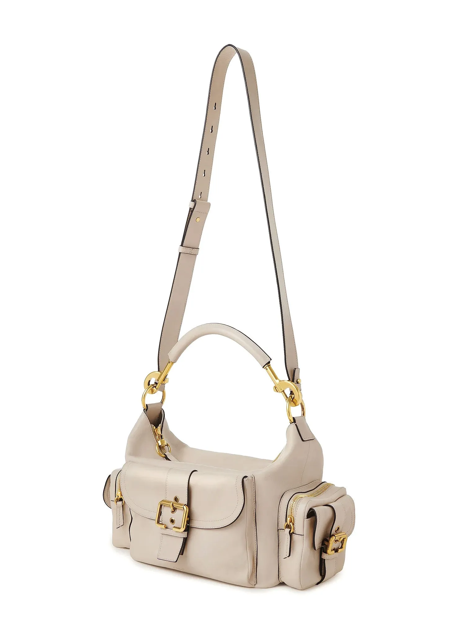 Medium Double Carry Leather Shoulder Bag sold by Wanan Luxury product image thumbnail 3