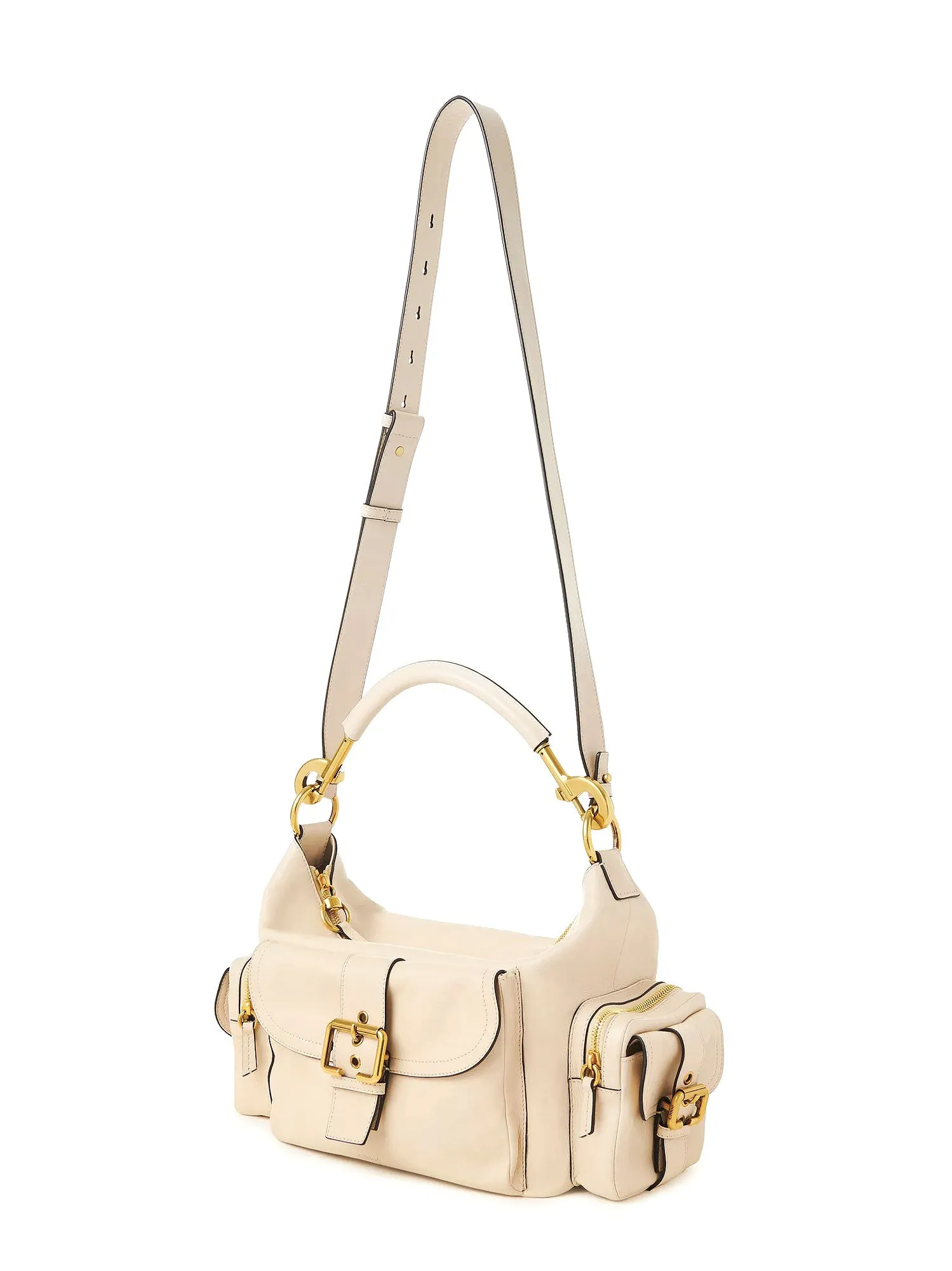 Medium Double Carry Leather Shoulder Bag sold by Wanan Luxury product image thumbnail 3