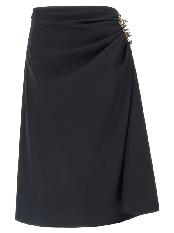 Sovora Skirts Blue made by Dries Van Noten