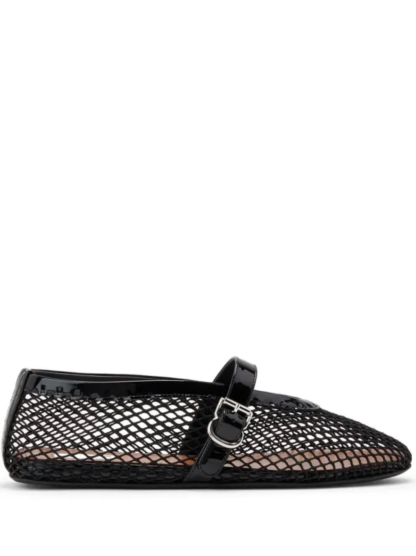 Ballet Flats In Fishnet made by Alaia
