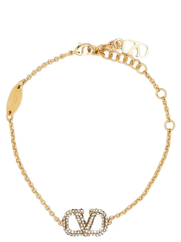 Valentino Garavani Vlogo Signature Bracelet Jewelry Gold made by Valentino Garavani