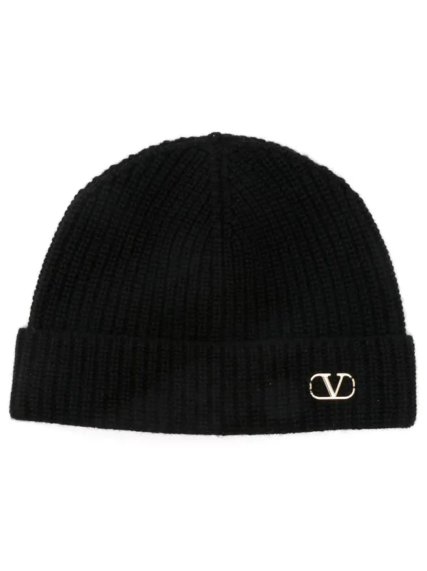 Beanie Knitted Vlogo Signature In Cashmere made by Valentino Garavani