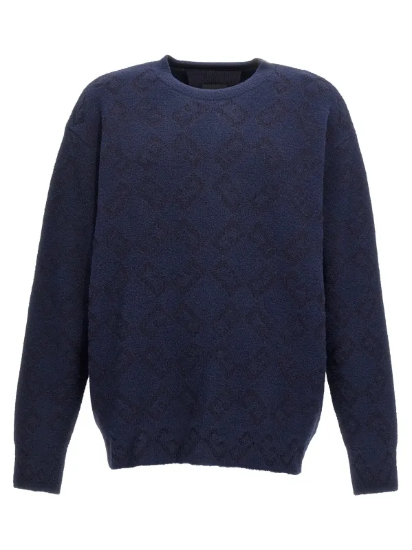 Logo Embroidery Sweater Sweaters And Cardigans Blue made by Givenchy