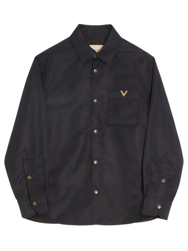 Valentino Nylon Shirt Jacket With Vgold made by Valentino Garavani