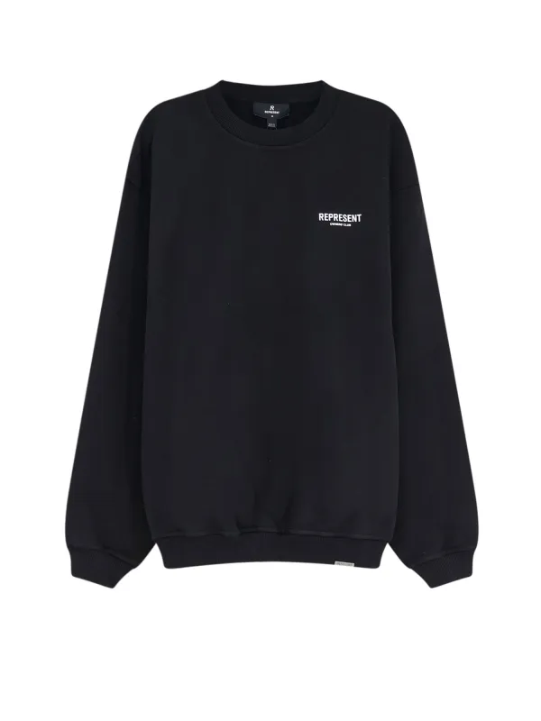 Cotton Sweatshirt With Printed Logo On The Front made by Represent