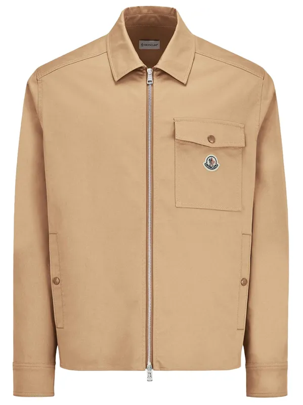 Cotton Blend Gabardine Shirt Jacket made by Moncler