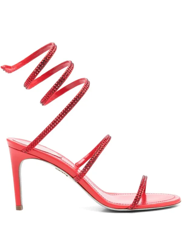 Cleo 80 Sandals With Crystals made by Rene Caovilla