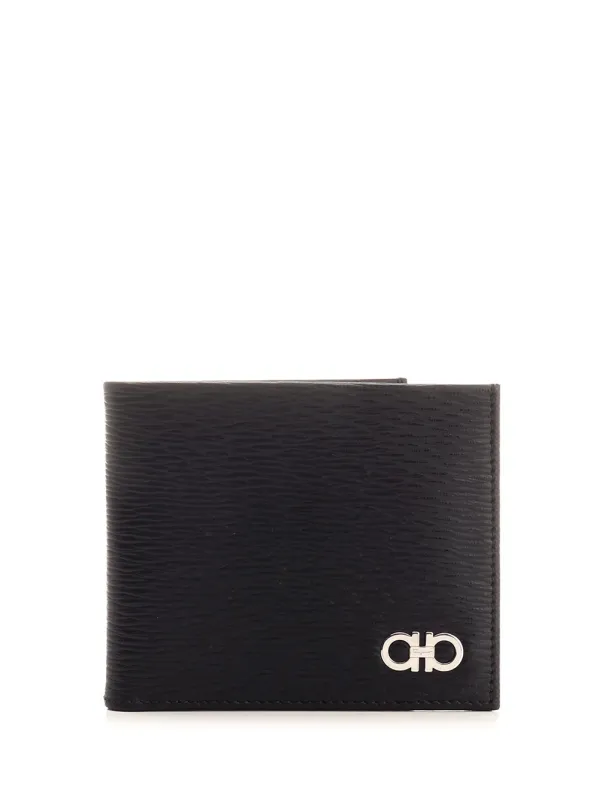Mvit Stamp.Art.7 Tg Nero Wallets Black made by Salvatore Ferragamo