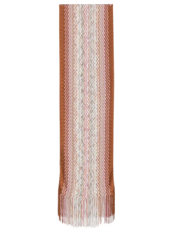 Zig-Zag Motif Viscose Scarf made by Missoni