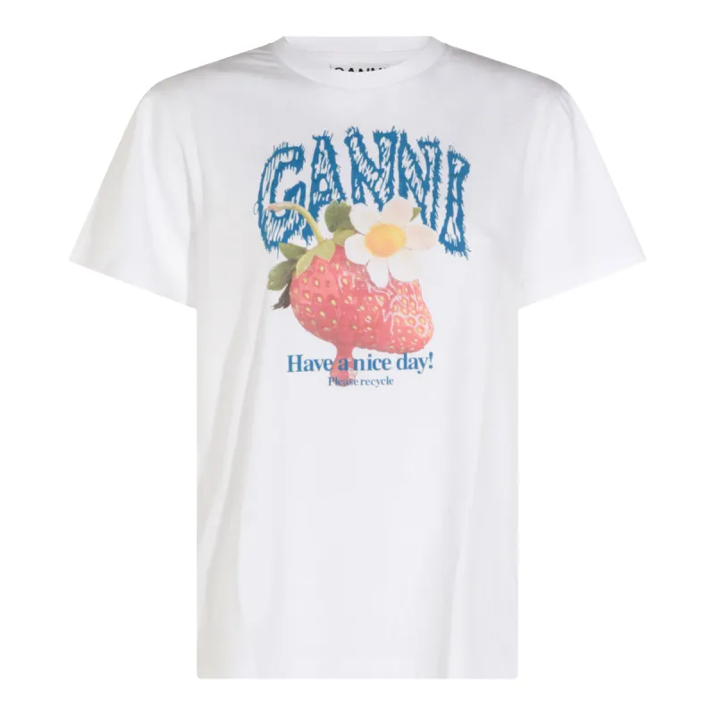 T-Shirts And Polos Bright White made by Ganni