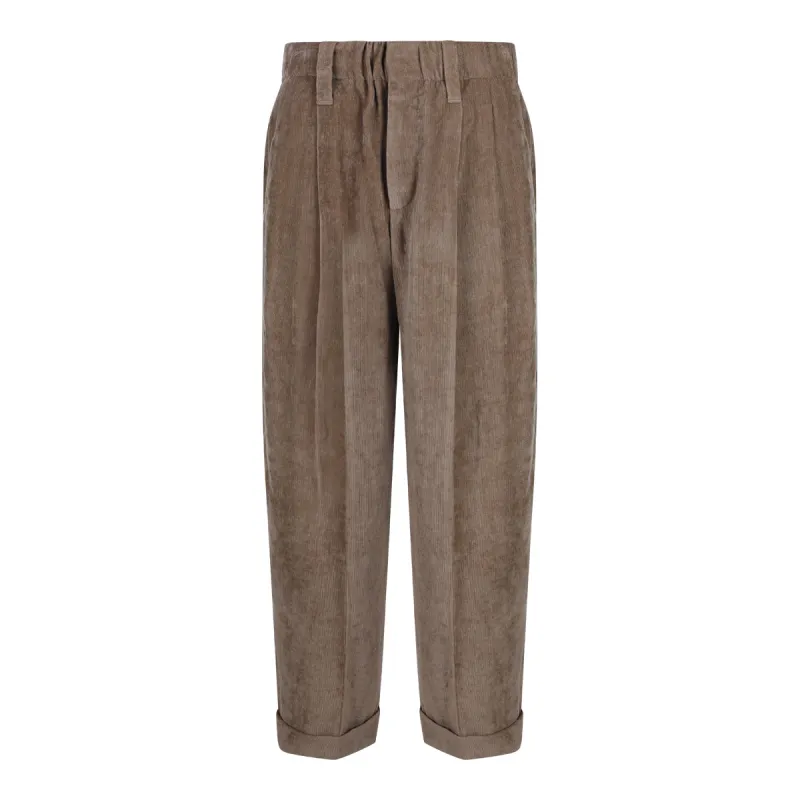 Trousers Cappuccino made by Brunello Cucinelli