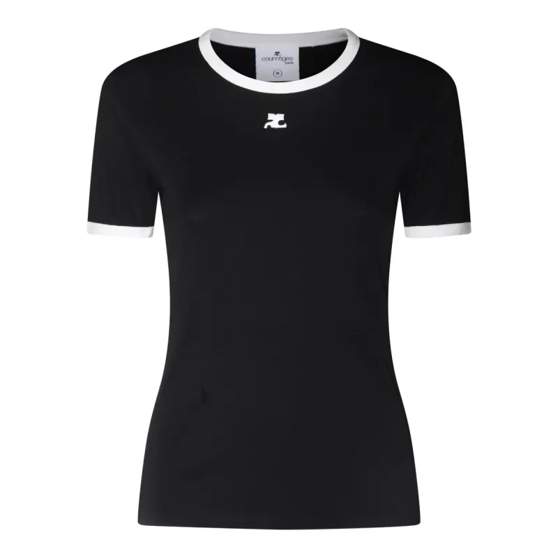 T-Shirts And Polos Black/Heritage White made by Courreges