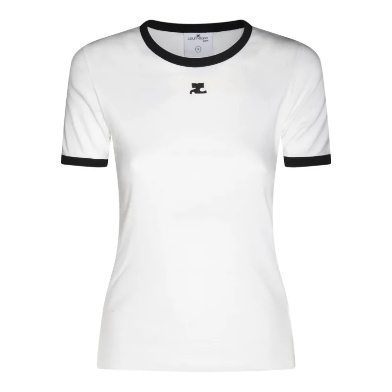T-Shirts And Polos Heritage White/Black made by Courreges