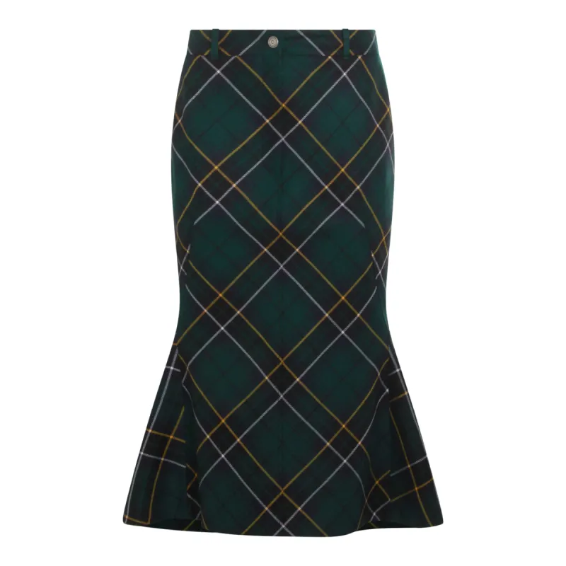 Skirts Navy/Green/Yellow made by Alexander McQueen