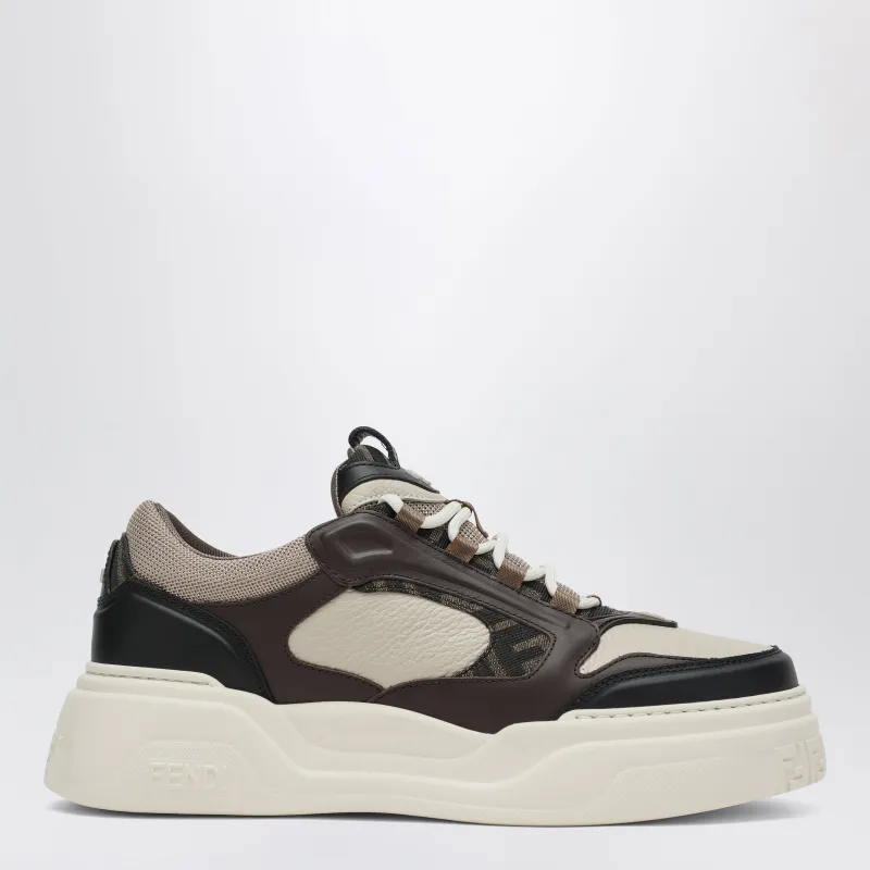 Fendi Force Sneakers In Black/Milk/Beige made by Fendi