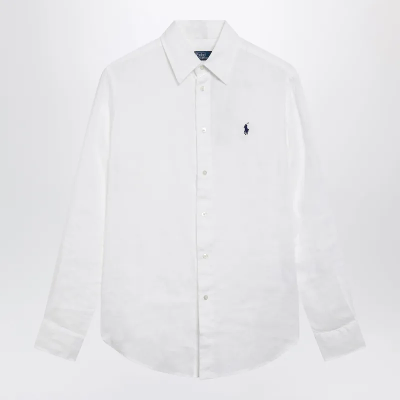 White Linen Classic-Fit Shirt made by Polo by Ralph Lauren