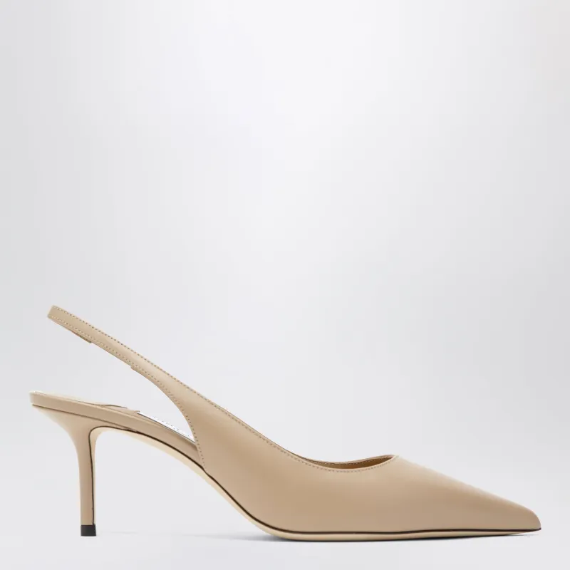 Leather Slingbacks With Ankle Strap made by Jimmy Choo
