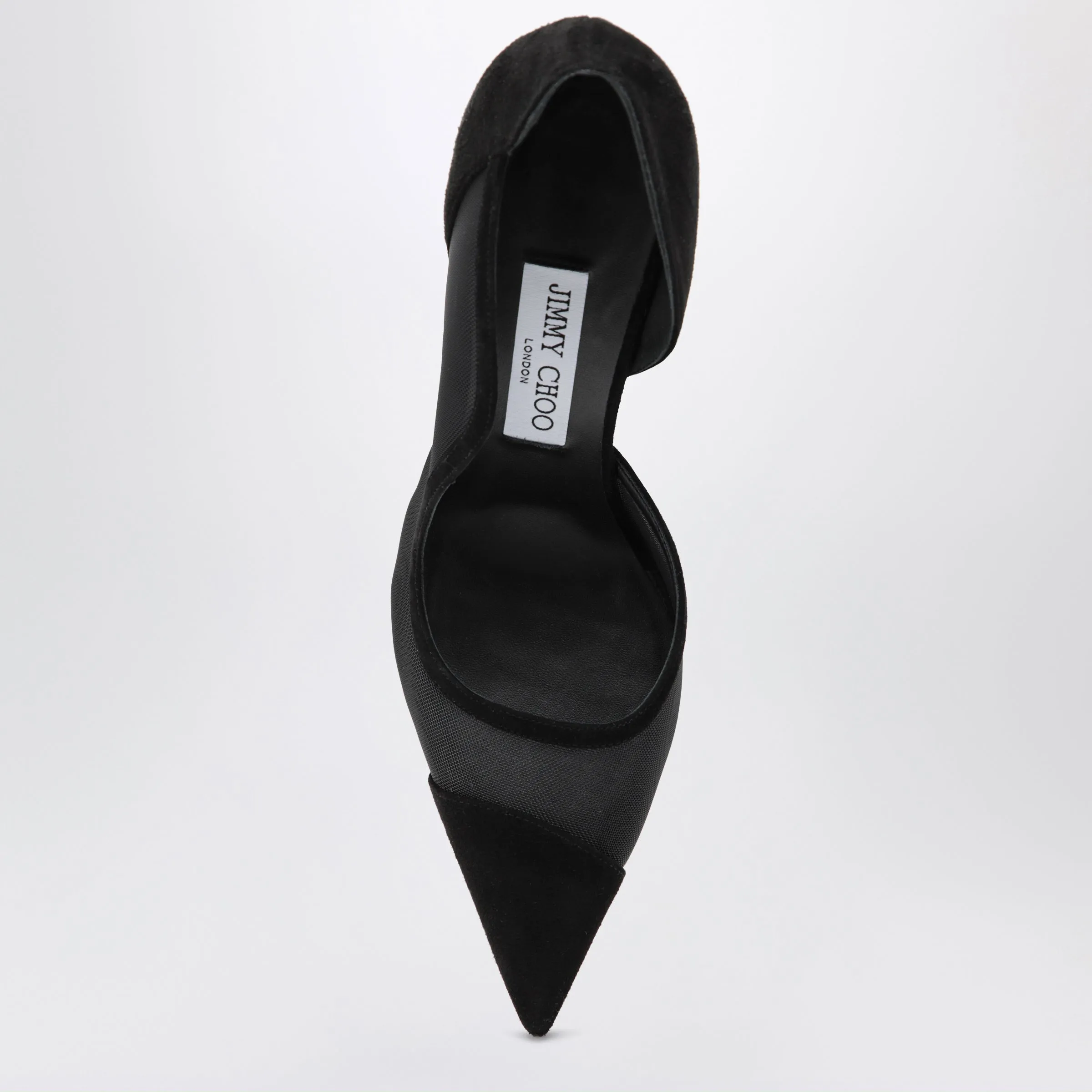 Brigitte 100 Pumps In Black Suede And Mesh sold by Wanan Luxury product image thumbnail 3