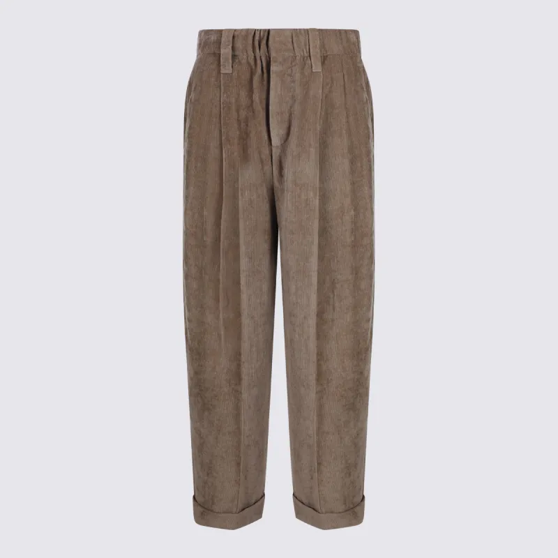 Trousers Cappuccino made by Brunello Cucinelli