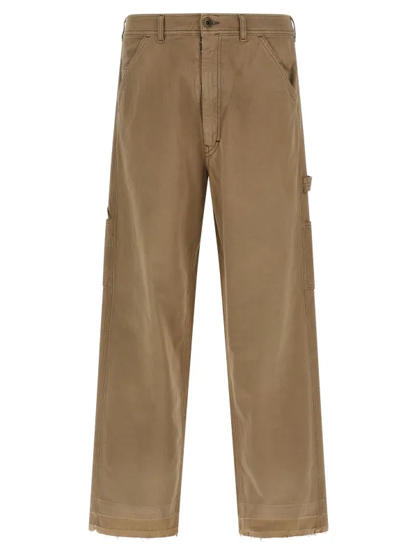 Herringbone Trousers Pants Beige made by Maison Margiela