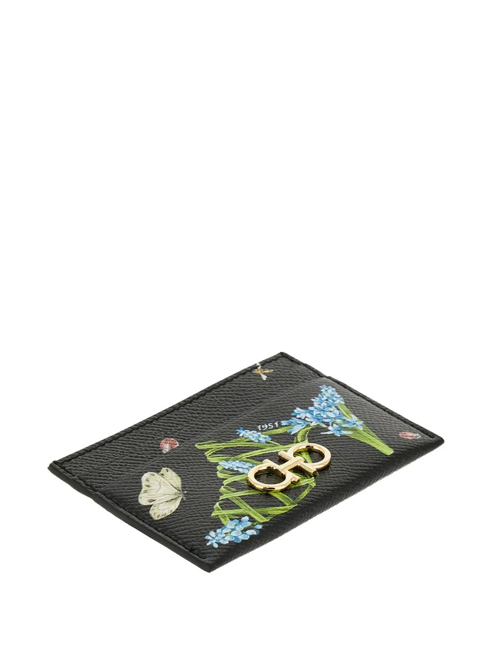 Gancini Card Holder With Floral Print sold by Wanan Luxury product image thumbnail 4