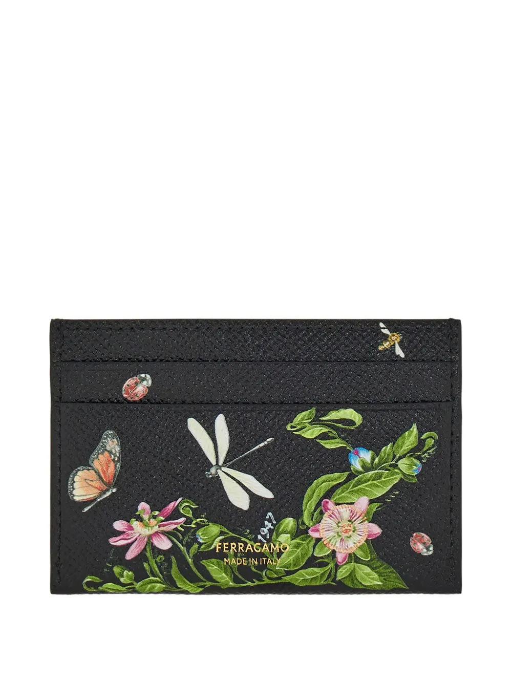 Gancini Card Holder With Floral Print sold by Wanan Luxury product image thumbnail 2