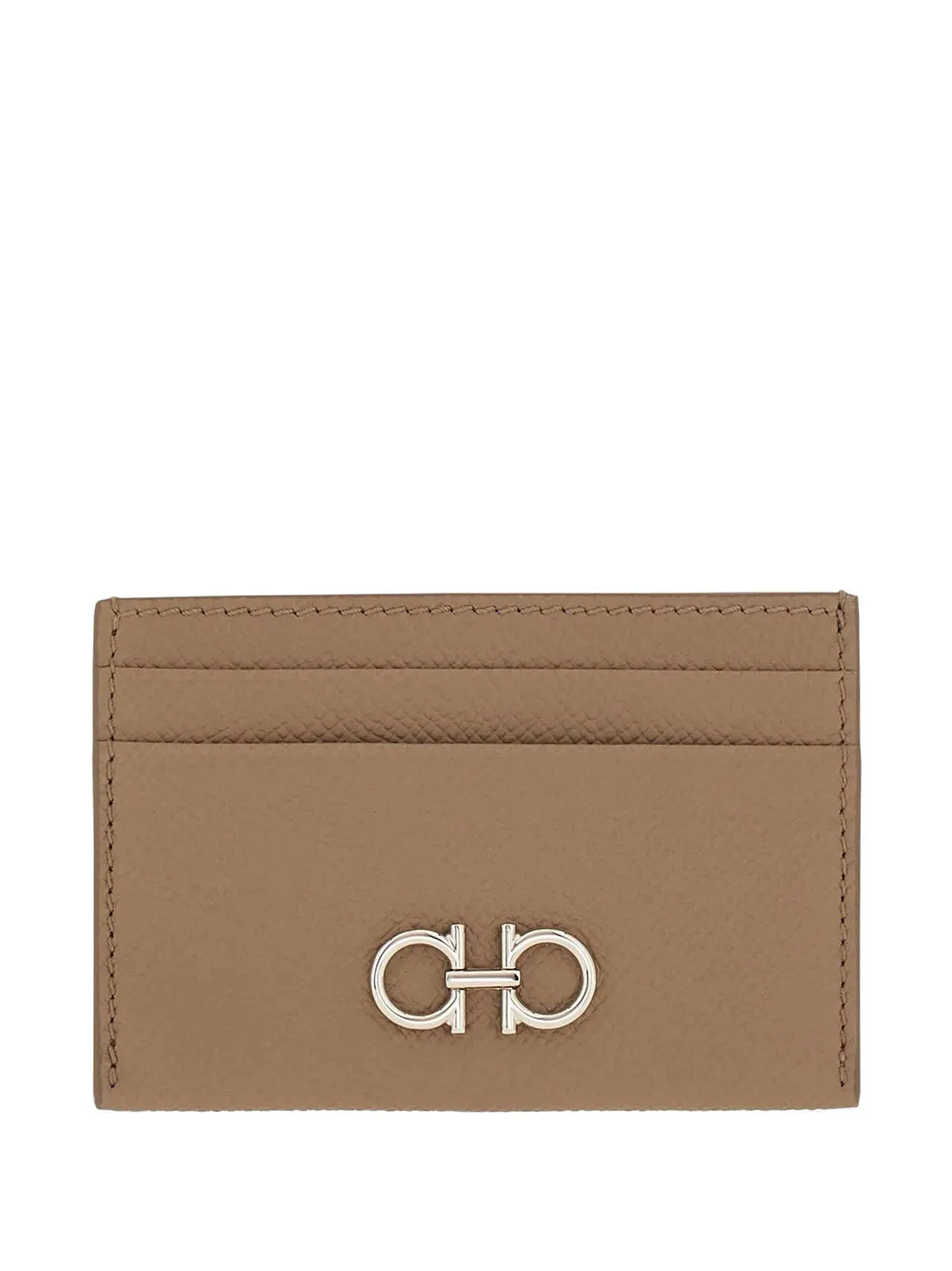 Gancini Grained Leather Card Holder sold by Wanan Luxury