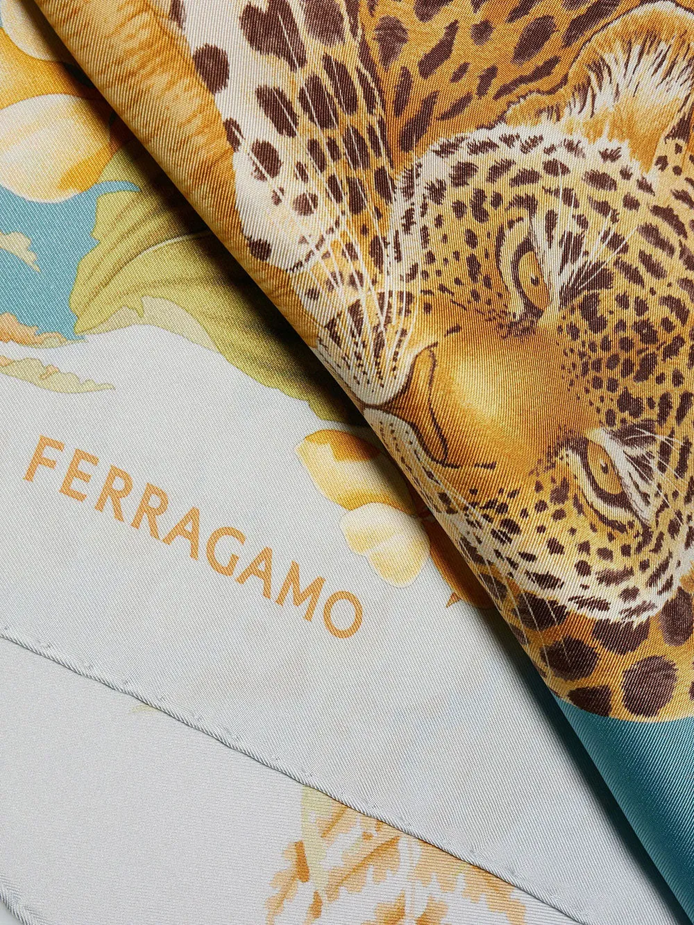 Jungle Print Silk Scarf sold by Wanan Luxury product image thumbnail 3
