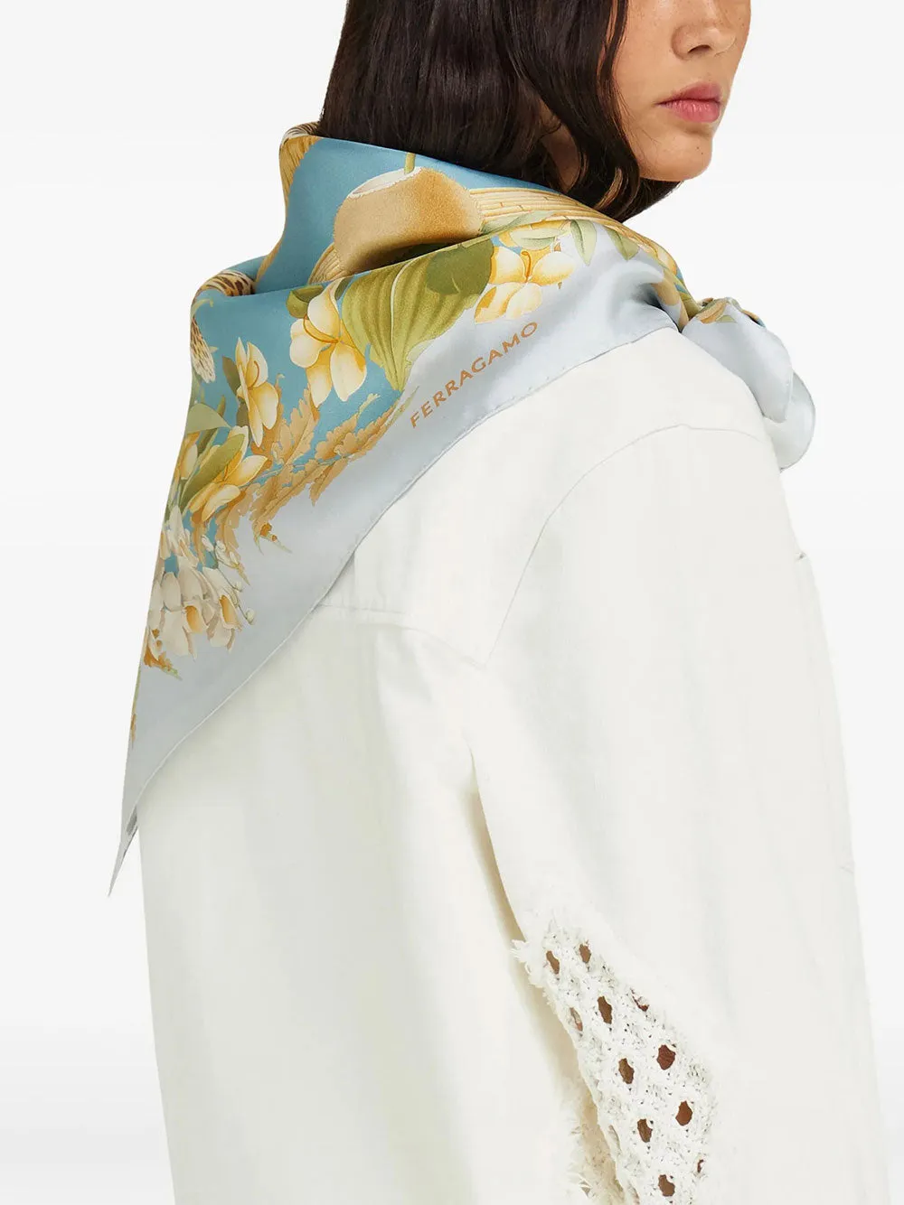 Jungle Print Silk Scarf sold by Wanan Luxury product image thumbnail 2