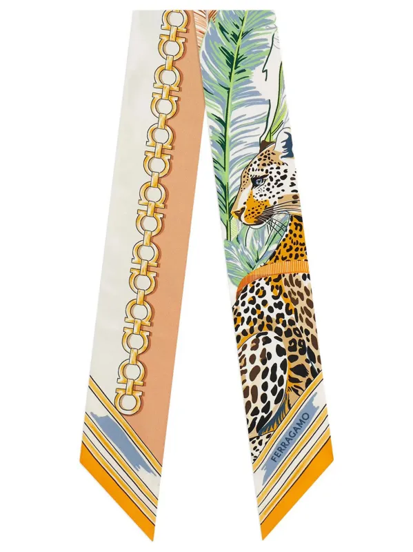Felini Print Silk Mini Bandeau made by Salvatore Ferragamo