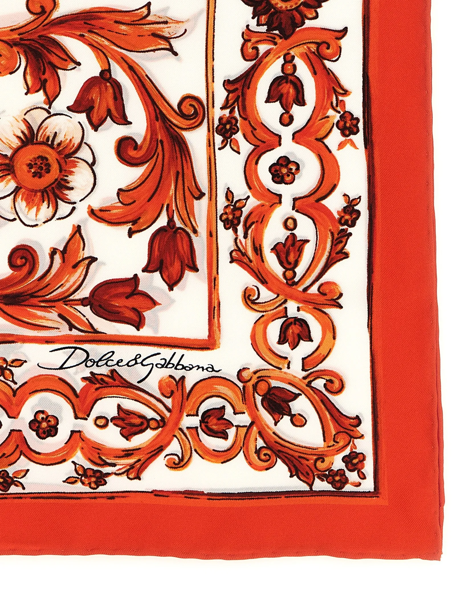 Maiolica Scarves And Foulards Orange sold by Wanan Luxury product image thumbnail 2