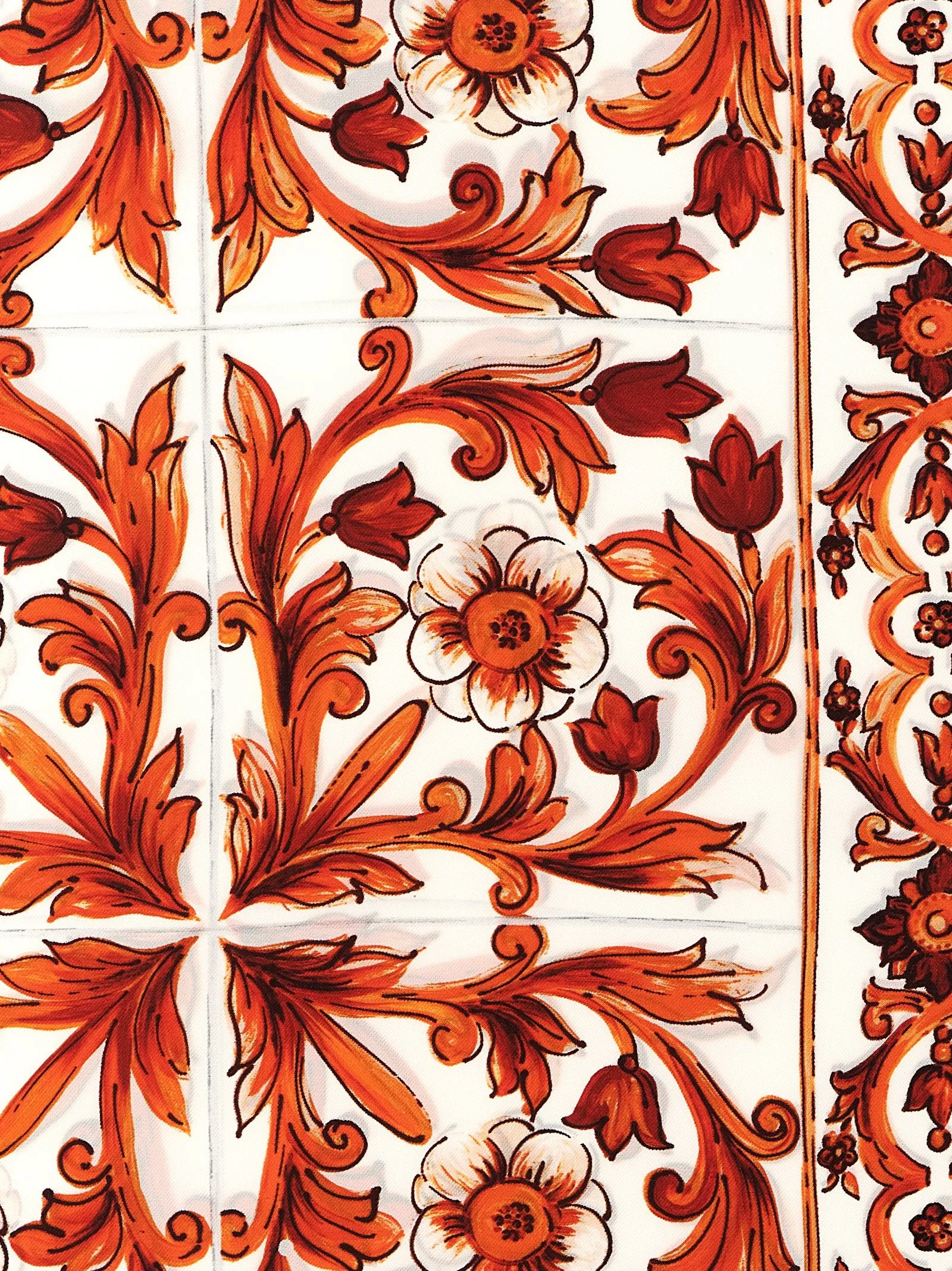 Maiolica Scarves And Foulards Orange sold by Wanan Luxury product image thumbnail 3