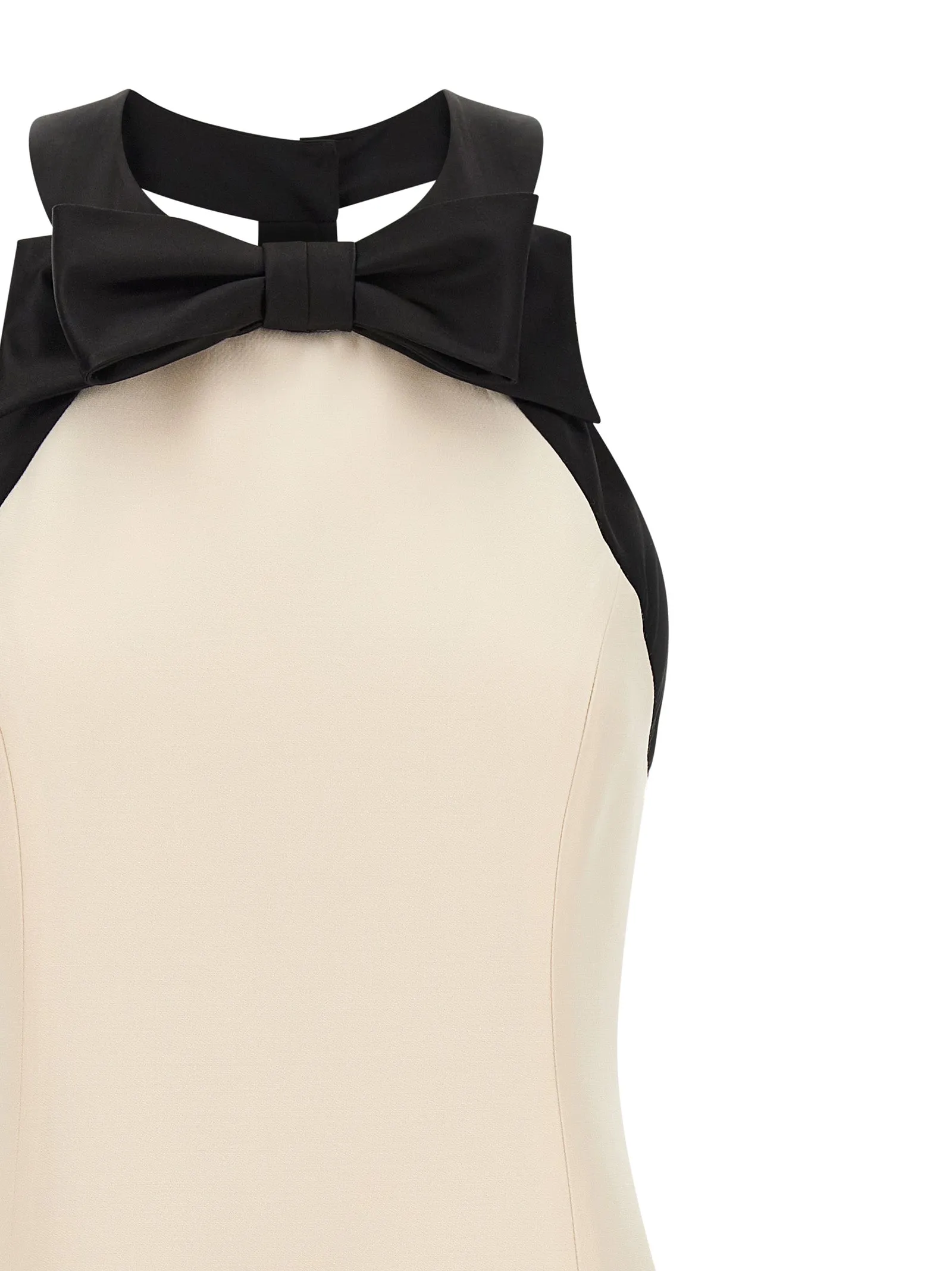 Valentino Garavani CrêPe Couture Dress Dresses White/Black sold by Wanan Luxury product image thumbnail 3