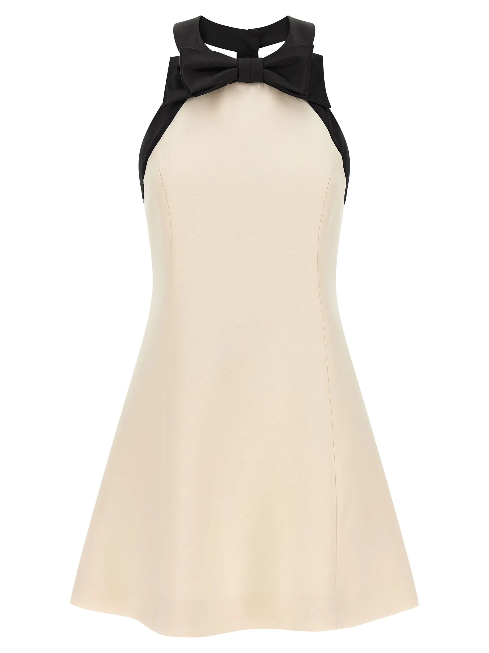 Valentino Garavani CrêPe Couture Dress Dresses White/Black sold by Wanan Luxury
