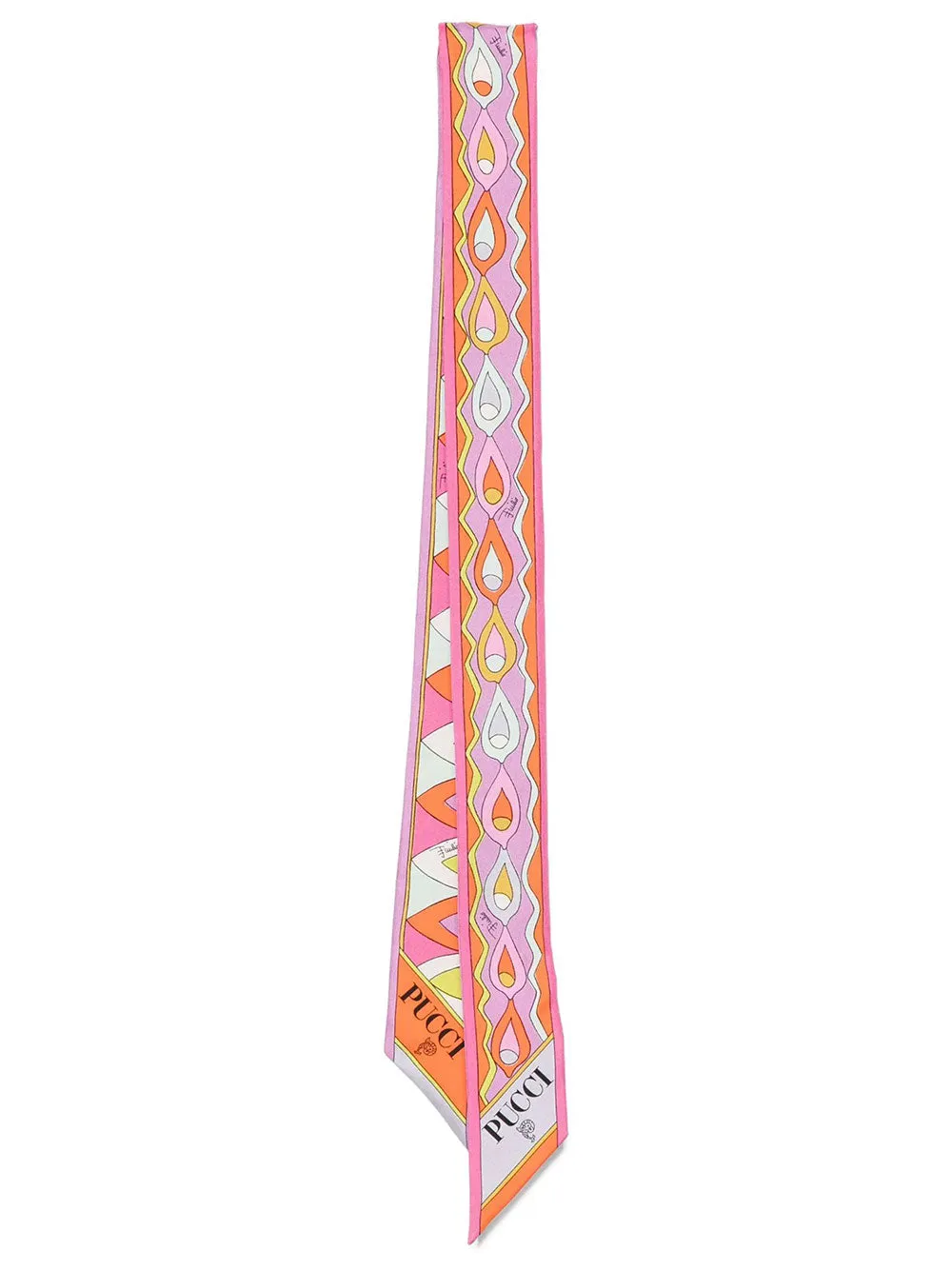 Mixed Print Silk Twill Scarf sold by Wanan Luxury